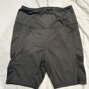 Aeropostale Dark Gray High-Waist Bike Shorts